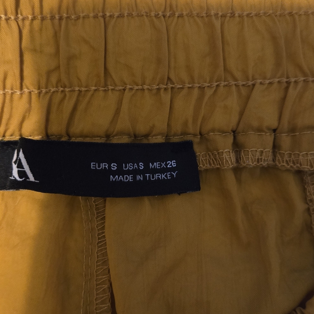 Zara Pants Jogger Women's Color Yellow Size Small - Picture 10 of 12